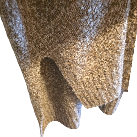 Tunic Style Short Sleeve Sweater Beige/Cream Knitted Plus Size 2X - Picture 3 of 6